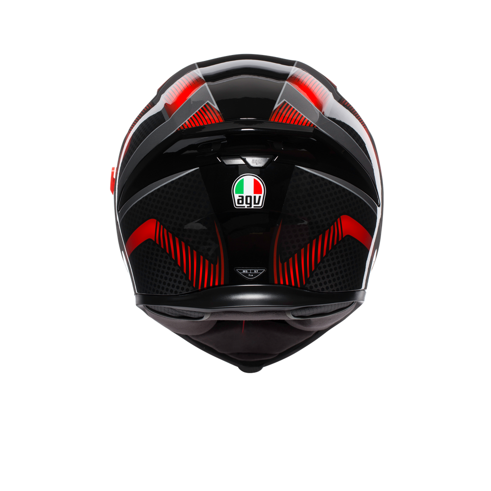K5 S MULTI ECE DOT HURRICANE 2.0 BLACK RED