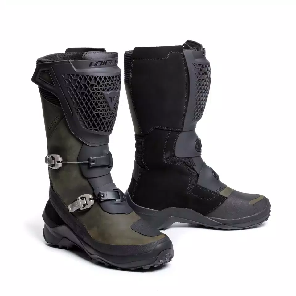 SEEKER GORE-TEX® - MEN'S WATERPROOF MOTORCYCLE TOURING BOOTS - BLACK/ARMY-GREEN - 7