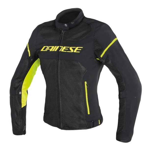 air-frame-d1-lady-tex-jacket-black-black-yellow-fluo image number 0