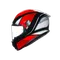 K6 S HYPHEN BLACK/RED/WHITE - CASCO MOTO INTEGRALE E2206