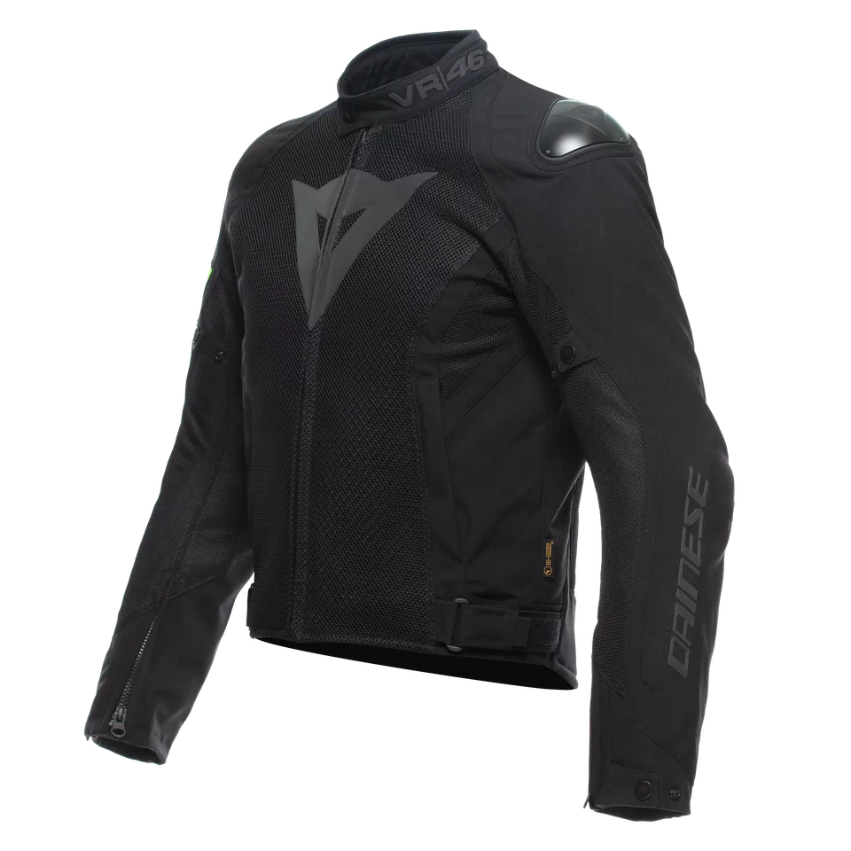 VR46 WETLAP AIR D DRY JACKET BLACK FLUO YELLOW Dainese