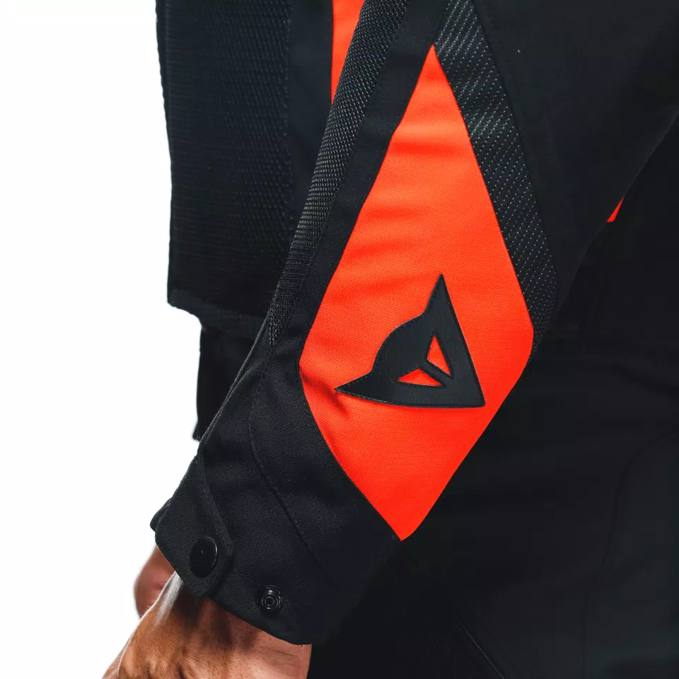 ENERGYCA AIR TEX - MEN'S SUMMER MOTORCYCLE JACKET IN FABRIC - BLACK/FLUO-RED - 9