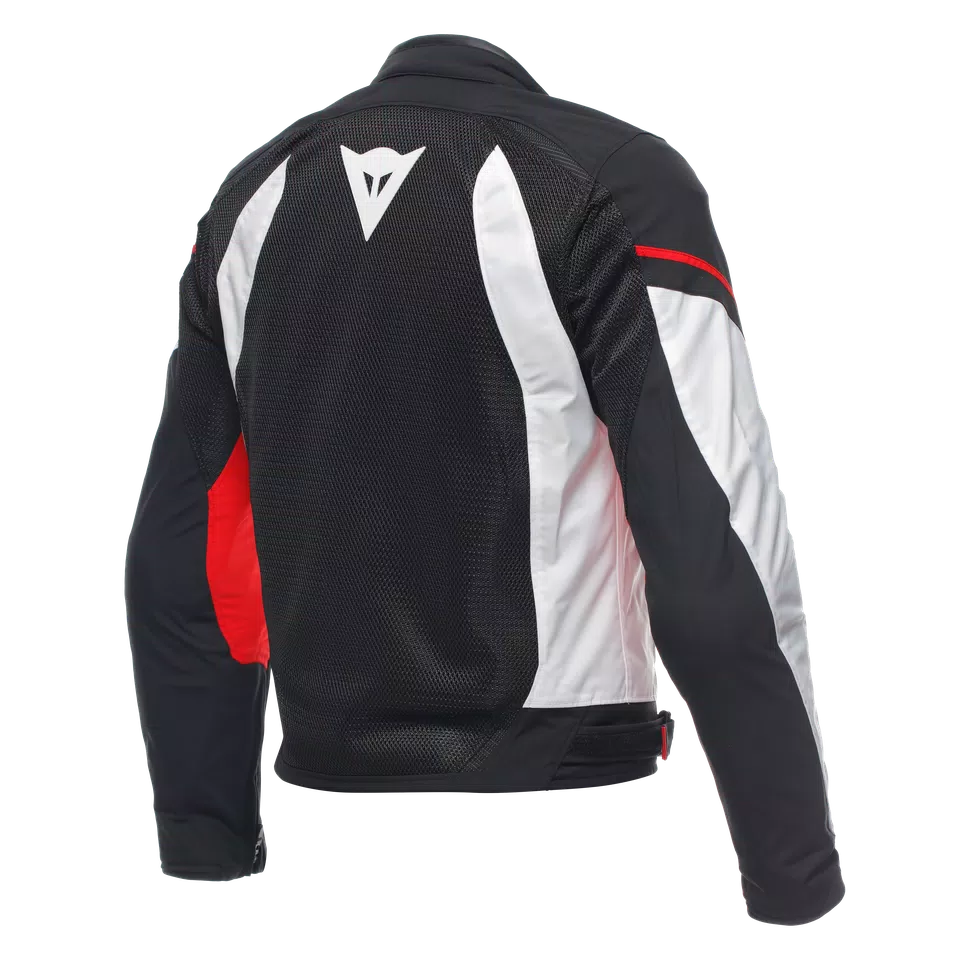 ESSENTIAL AIR TEX - MEN'S SUMMER MOTORCYCLE JACKET IN FABRIC - BLACK/WHITE/RED - 2