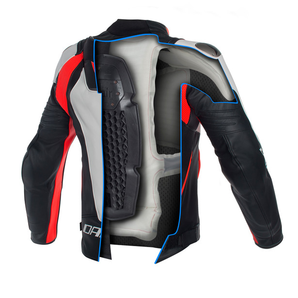misano-d-air-jacket-white-black-red-fluo image number 2