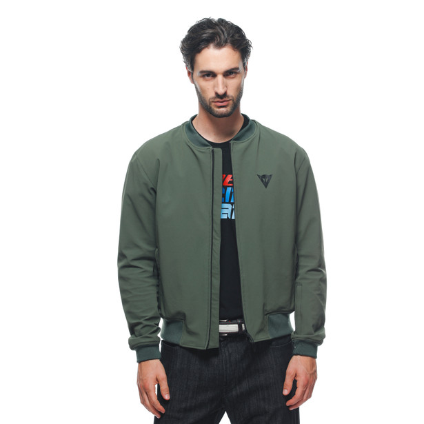 bhyde-no-wind-tex-giacca-moto-in-tessuto-uomo-green image number 7