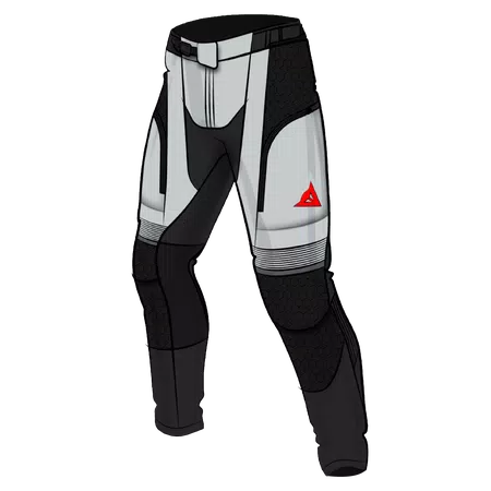 SUPER ADVENTURE ABSØLUTESHELL™ - MEN OFF-ROAD MOTORCYCLE PANTS - BLACK/GLACIER-GREY/RED - 1
