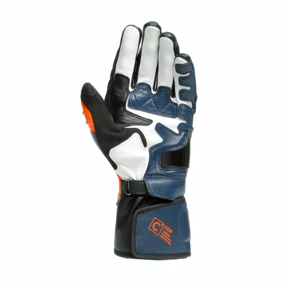 CARBON 3 LONG GLOVES - BLACK-IRIS/FLAME-ORANGE/FLUO-RED - 3
