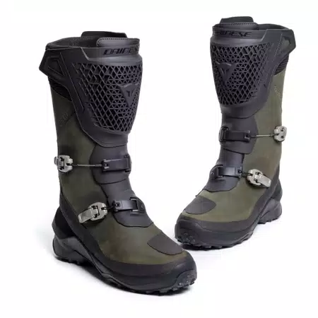 SEEKER GORE-TEX® - MEN'S WATERPROOF MOTORCYCLE TOURING BOOTS - BLACK/ARMY-GREEN - 5