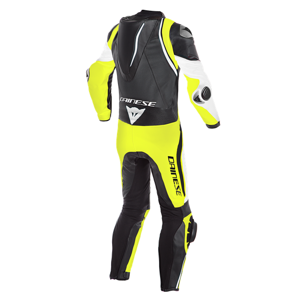 laguna-seca-4-1pc-perf-leather-suit-white-black-fluo-yellow image number 1