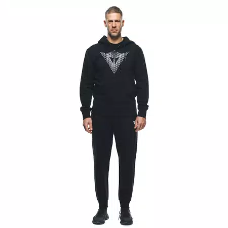 DAINESE LOGO - MEN'S HOODIE - BLACK/WHITE - 3