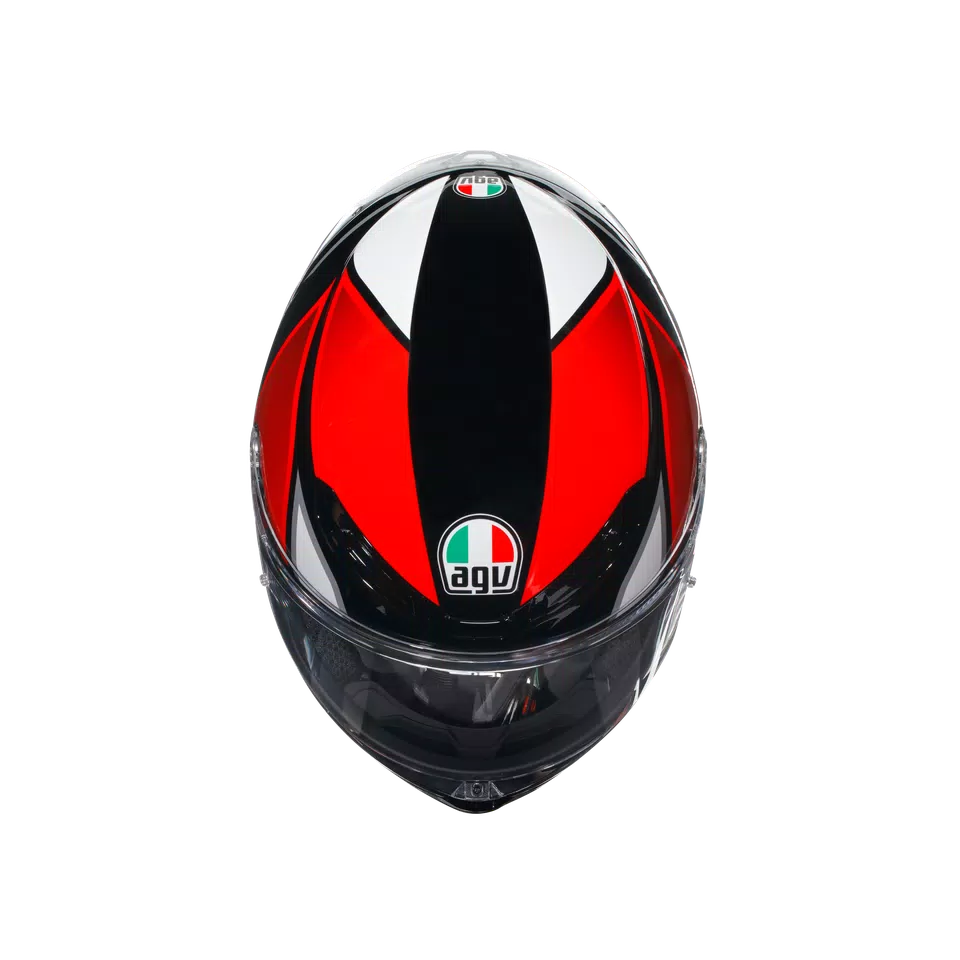 K6 S HYPHEN BLACK/RED/WHITE - CASCO MOTO INTEGRALE E2206 -  - 7