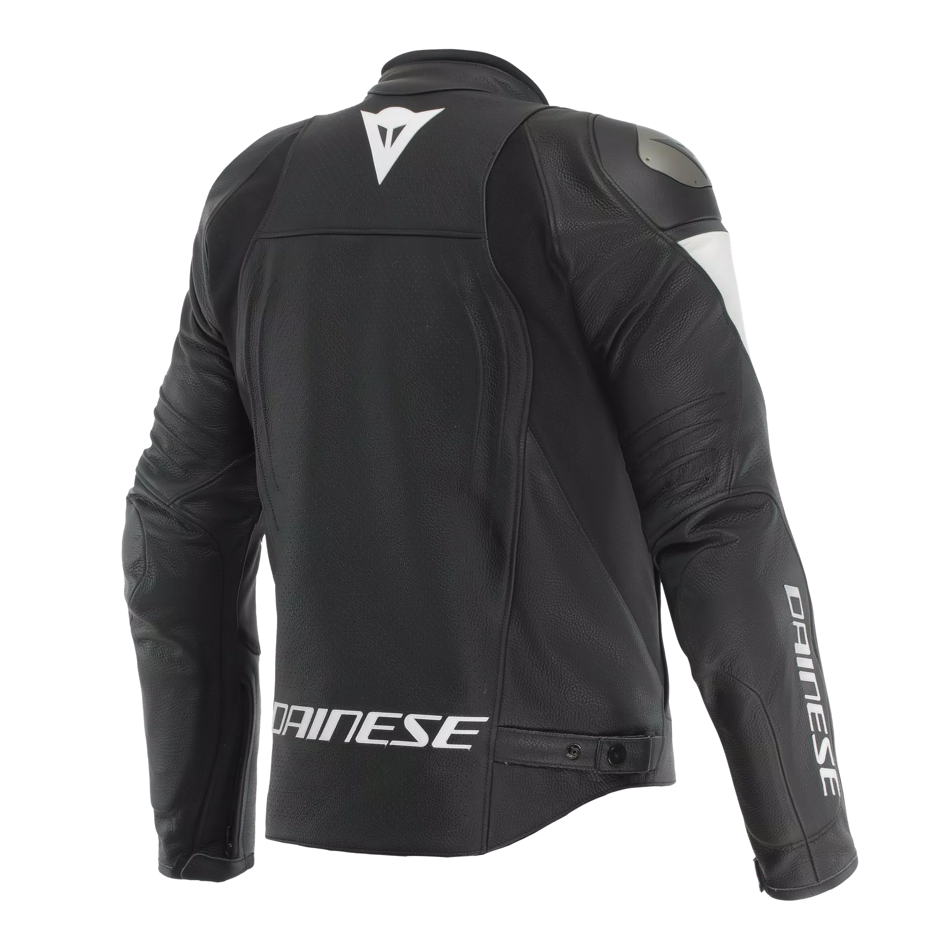 ESSENTIAL 2 - MEN PERFORATED LEATHER MOTORCYCLE JACKET