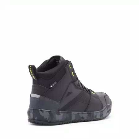 SUBURB D-WP - MEN'S WATERPROOF MOTORCYCLE SHOES - BLACK/CAMO/ACID YELLOW - 3