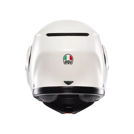STREETMODULAR MONO MATT BLACK MATERIA WHITE - MOTORBIKE FLIP UP HELMET E2206 -  - 5