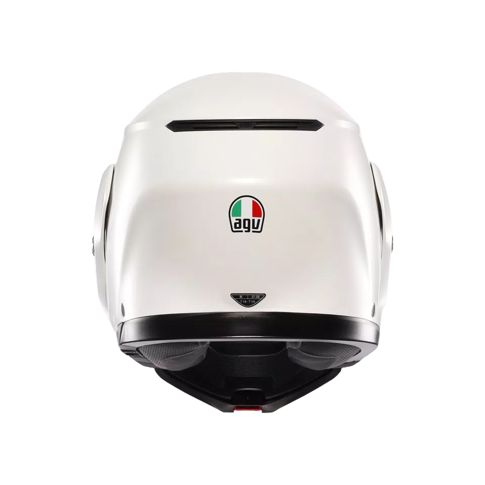 STREETMODULAR MONO MATT BLACK MATERIA WHITE - MOTORBIKE FLIP UP HELMET E2206 -  - 5