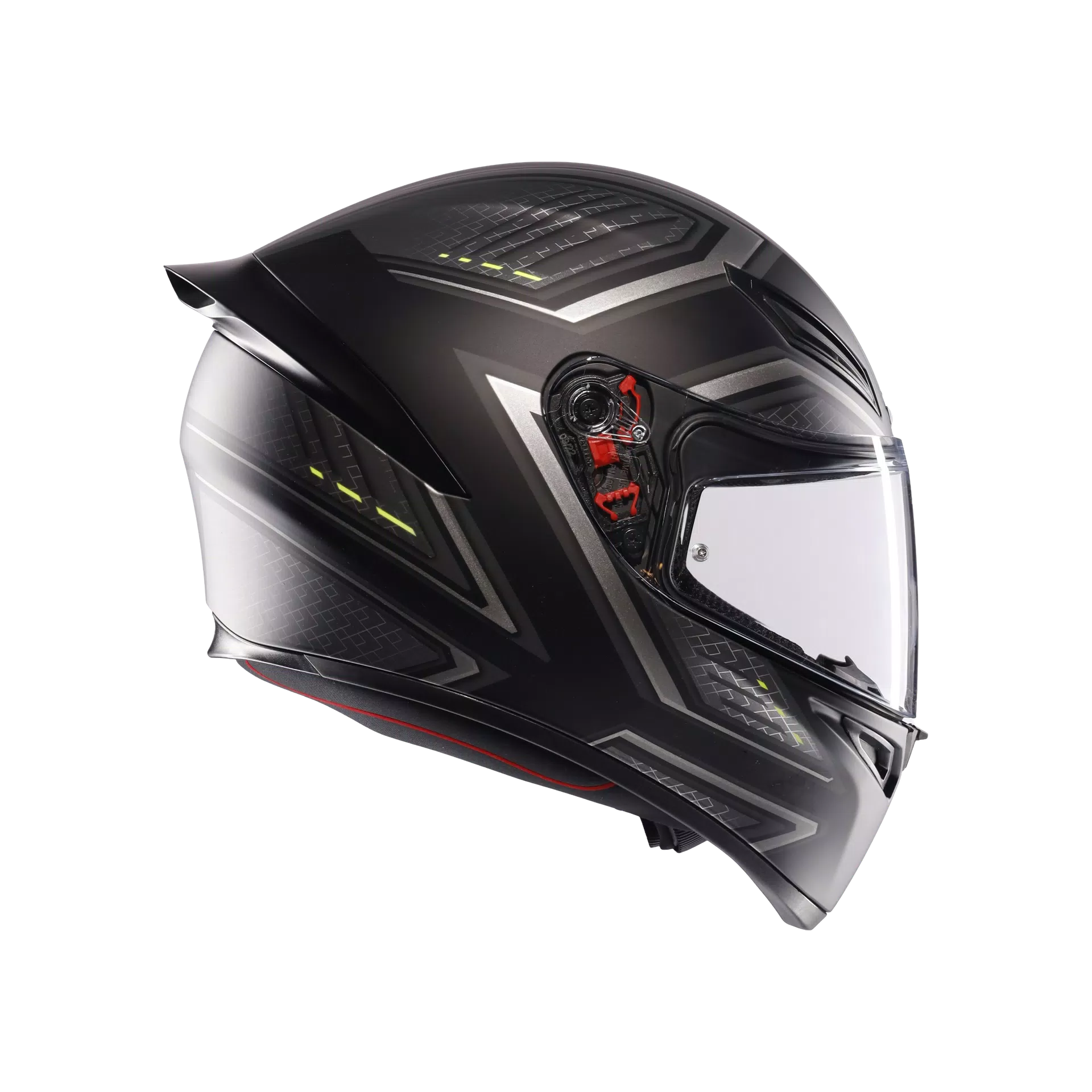 K1 S SLING MATT BLACK/GREY - CASCO MOTO INTEGRALE E2206