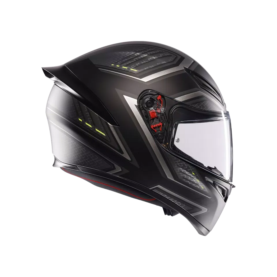 K1 S SLING MATT BLACK/GREY - CASCO MOTO INTEGRALE E2206 -  - 3