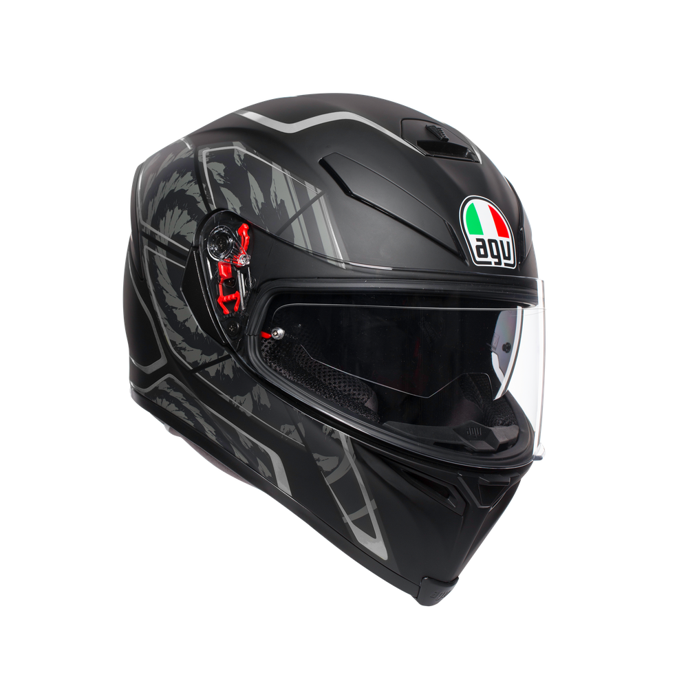 K5 S AGV E2205 MULTI MPLK - TORNADO MATT BLACK/SILVER