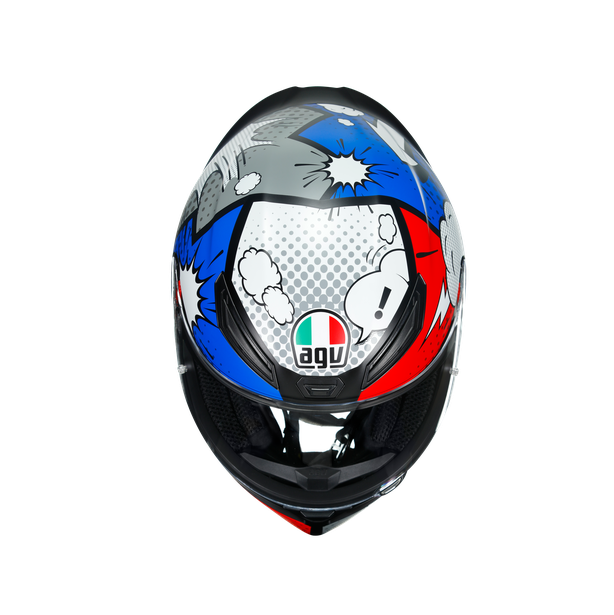CASCO AGV CERRADO K-1 E2205 MULTI BANG ITALY/AZL/MATE – iMoto
