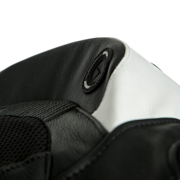 LAGUNA SECA 5 1PC LEATHER SUIT PERF. BLACK/WHITE- Leather Suits
