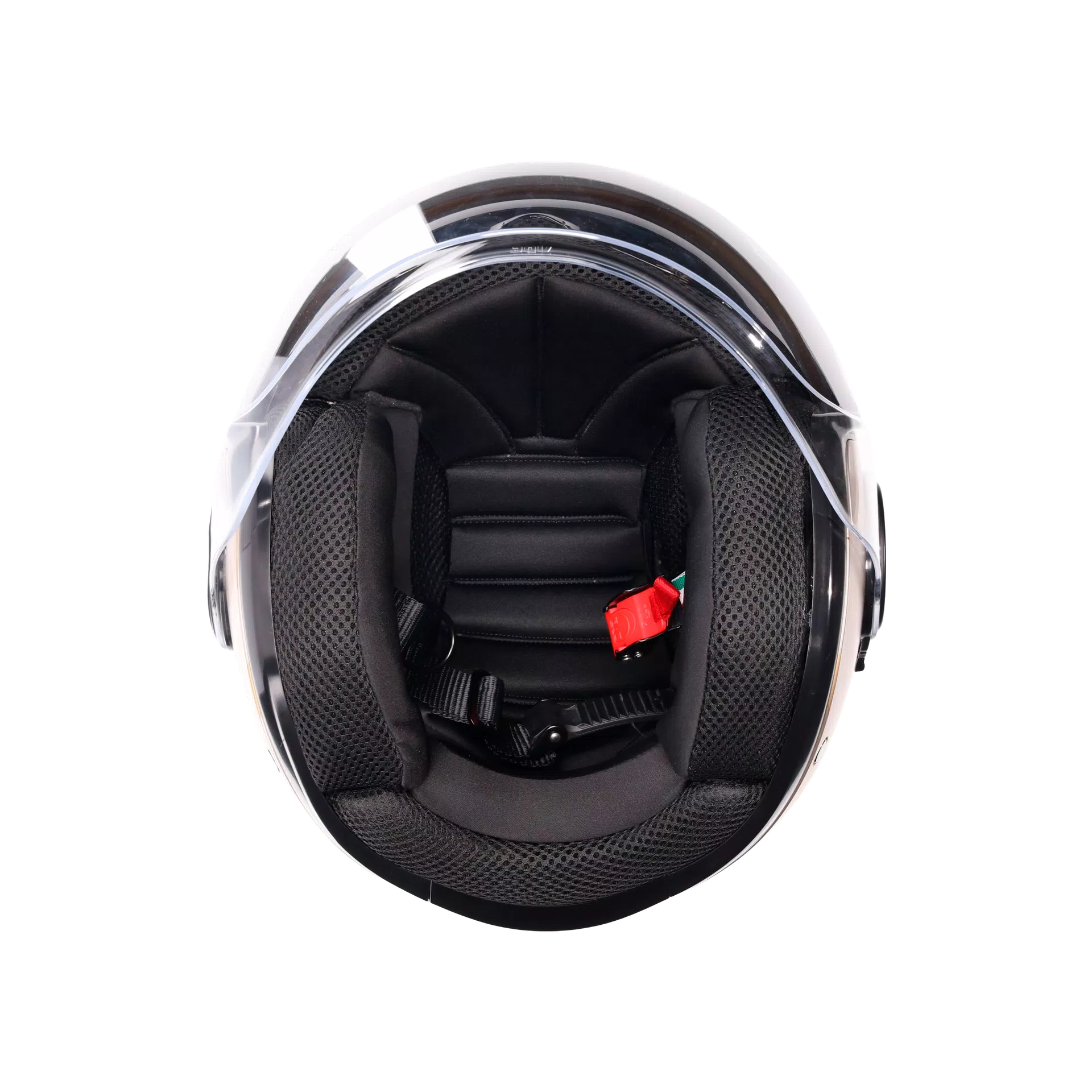 ETERES SIROLO MATT WHITE/GOLD - CASQUE MOTO JET E2206