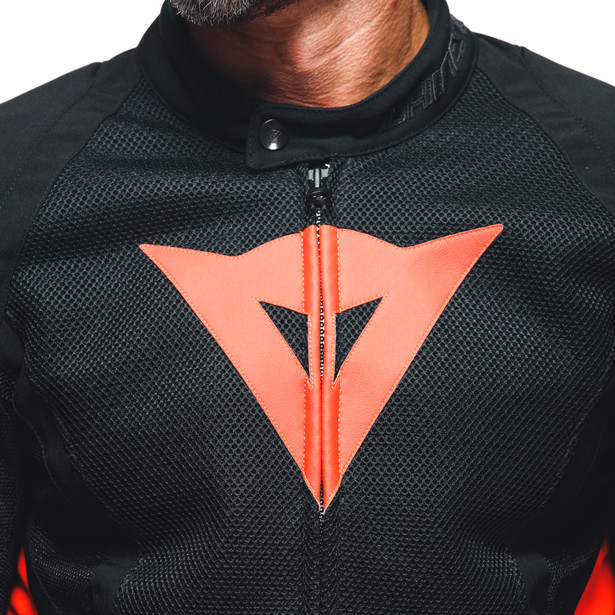 energyca-air-tex-giacca-moto-estiva-in-tessuto-uomo-black-fluo-red image number 6