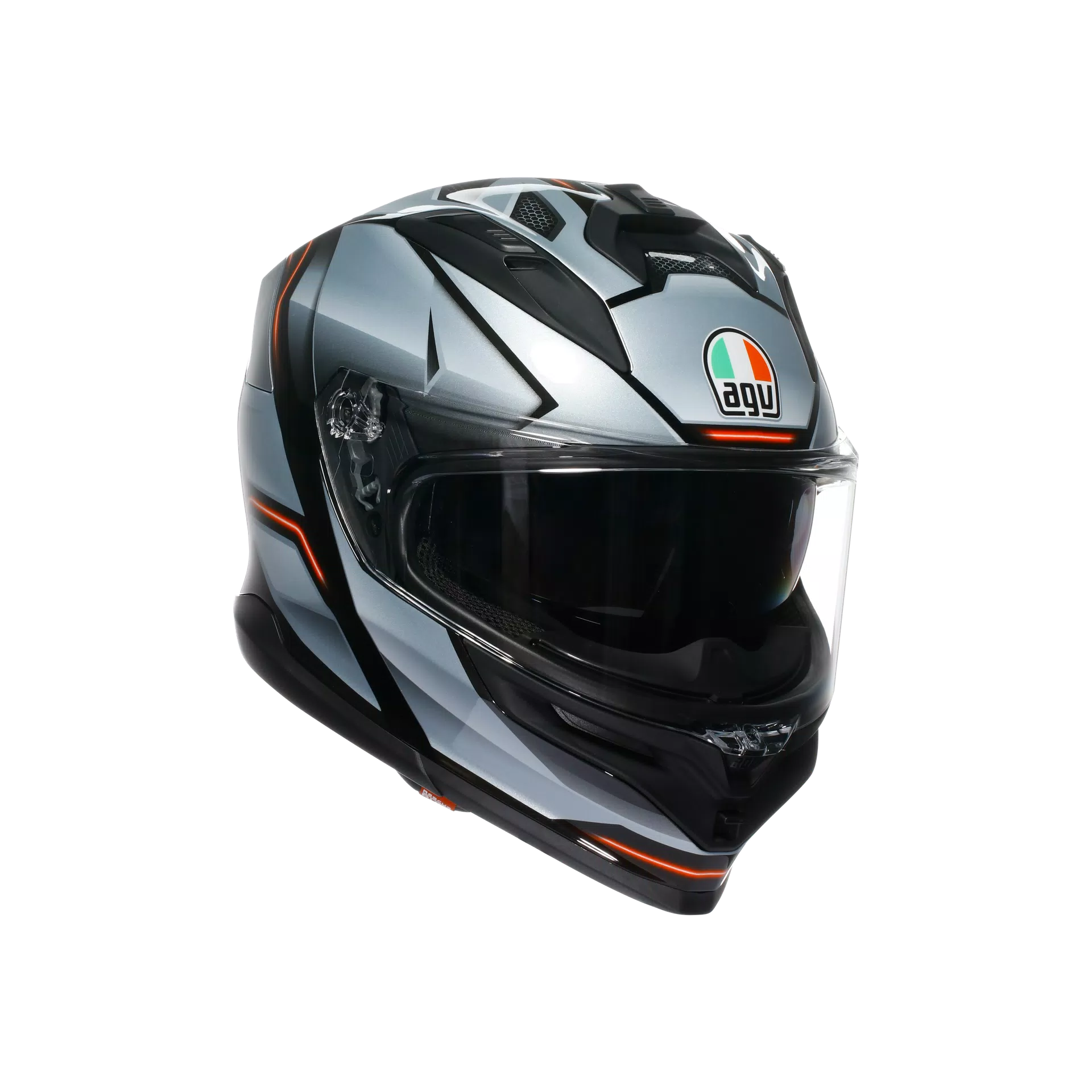 K7 MPLK JAEGER BLACK/SILVER - CASCO MOTO INTEGRALE E2206