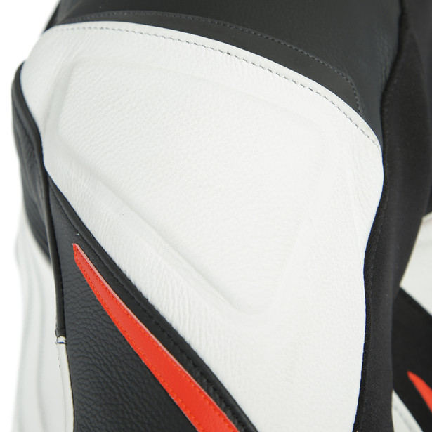 TUONO D-AIR LEATHER JACKET BLACK/WHITE/FLUO-RED- Blousons