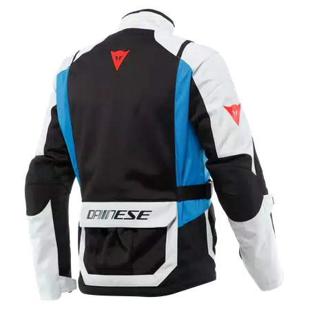 DESERT TEX - MEN'S TOURING SUMMER MOTORCYCLE JACKET IN FABRIC - GLACIER-GRAY/BLACK/PERFORMANCE-BLUE - 2