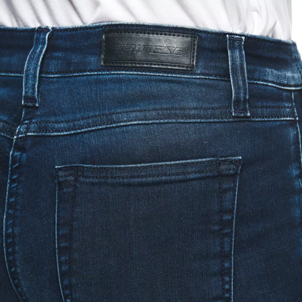 DENIM BRUSHED SKINNY - WOMEN'S MOTORCYCLE JEANS - BLUE - 10