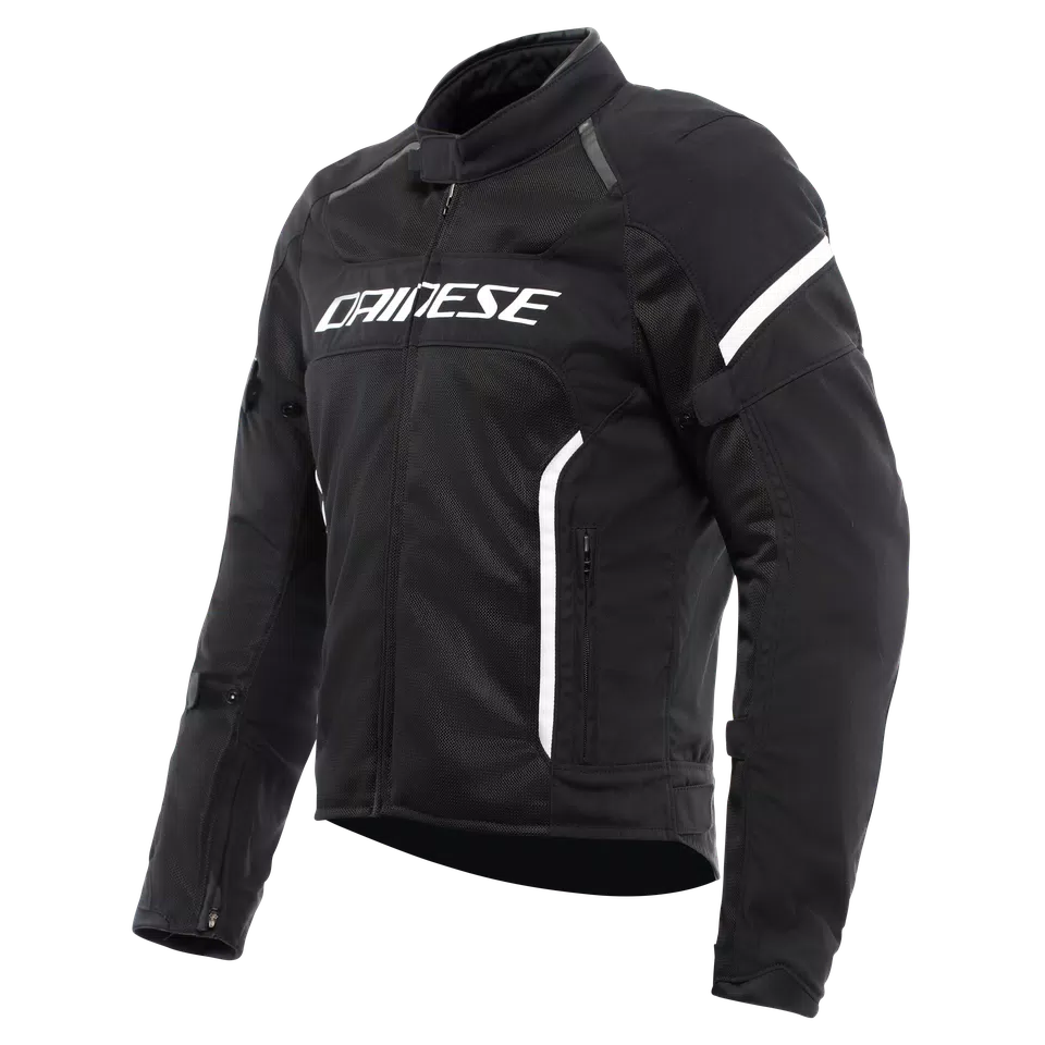 AIR FRAME 3 TEX - MEN'S SUMMER MOTORCYCLE JACKET IN FABRIC - BLACK/BLACK/WHITE - 1