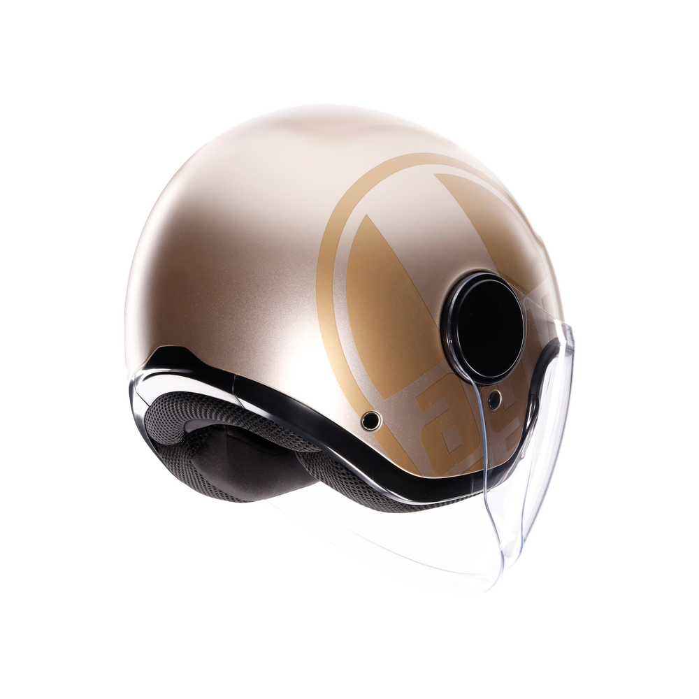 eteres-sirolo-matt-white-gold-casco-moto-jet-e2206 image number 5