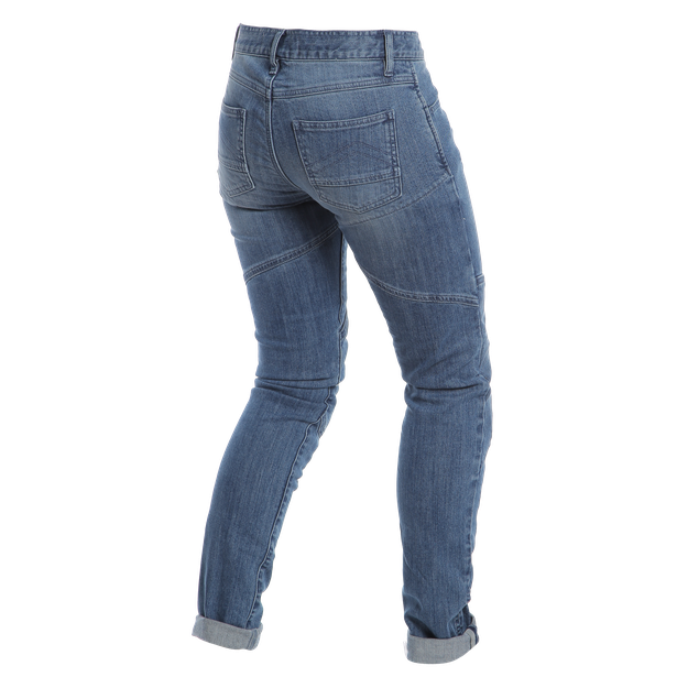 Dainese Ladies Brushed Skinny Denim Jeans - Blue - FREE UK DELIVERY