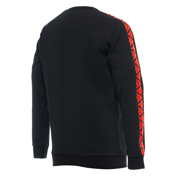 dainese-sweater-stripes-black-fluo-red image number 1