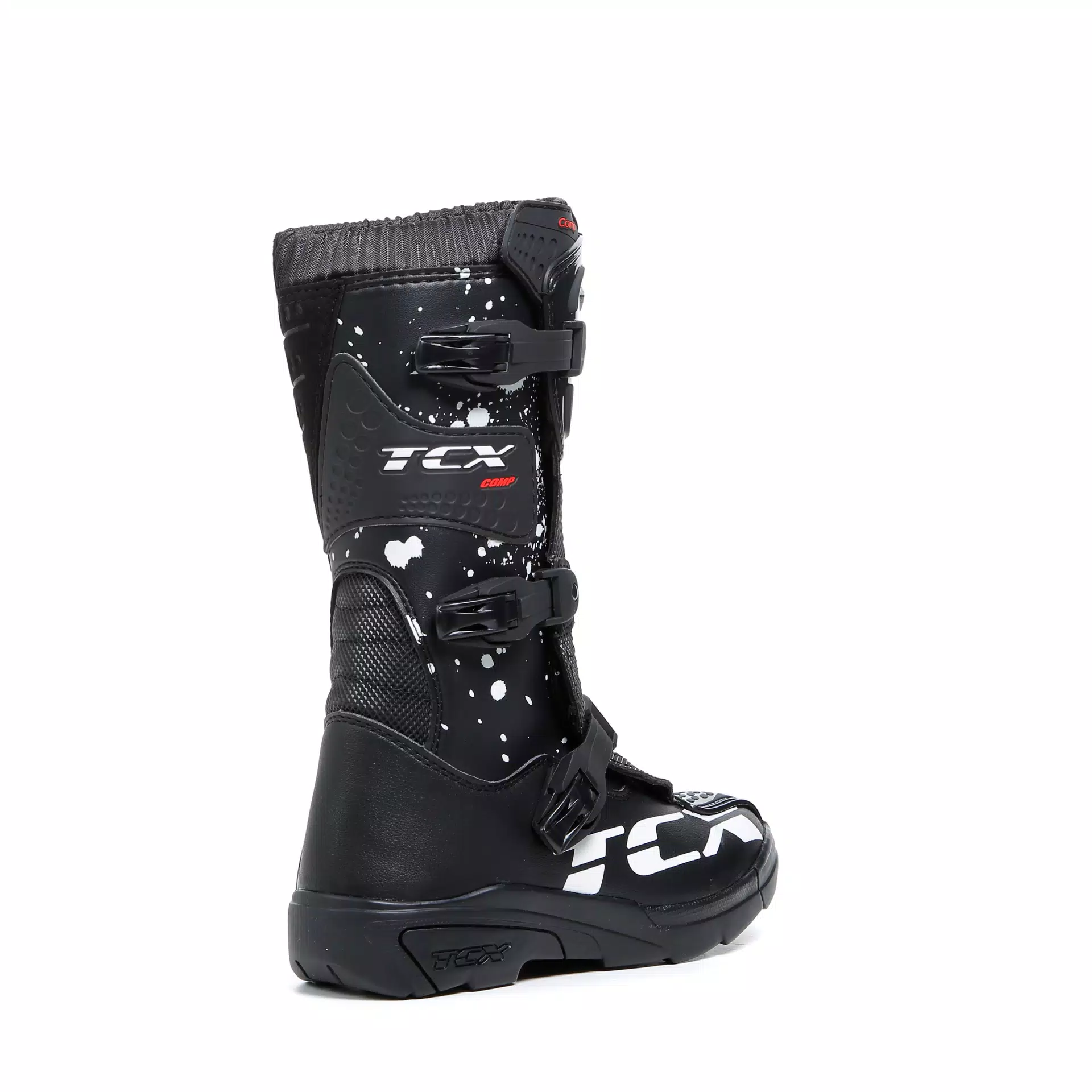 COMP KID BOTTES MOTO OFFROAD ENFANT - NOIR/NOIR/BLANC