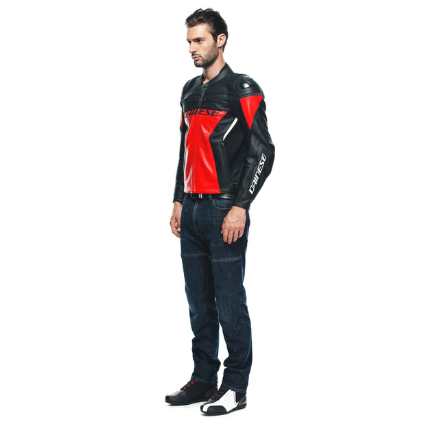racing-4-leather-jacket-lava-red-black image number 3