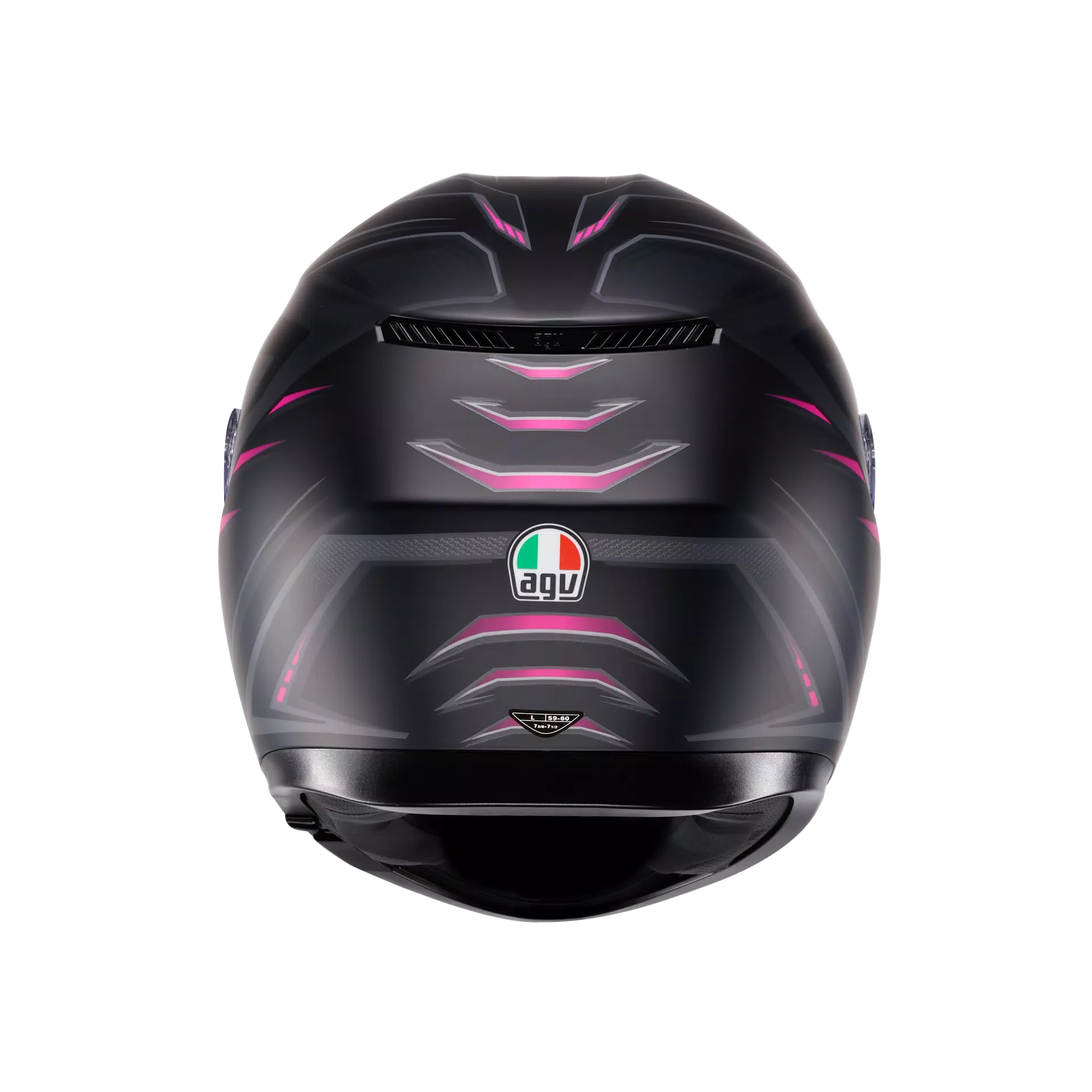 K3 SYTH MATT BLACK/PINK - MOTORBIKE FULL FACE HELMET E2206