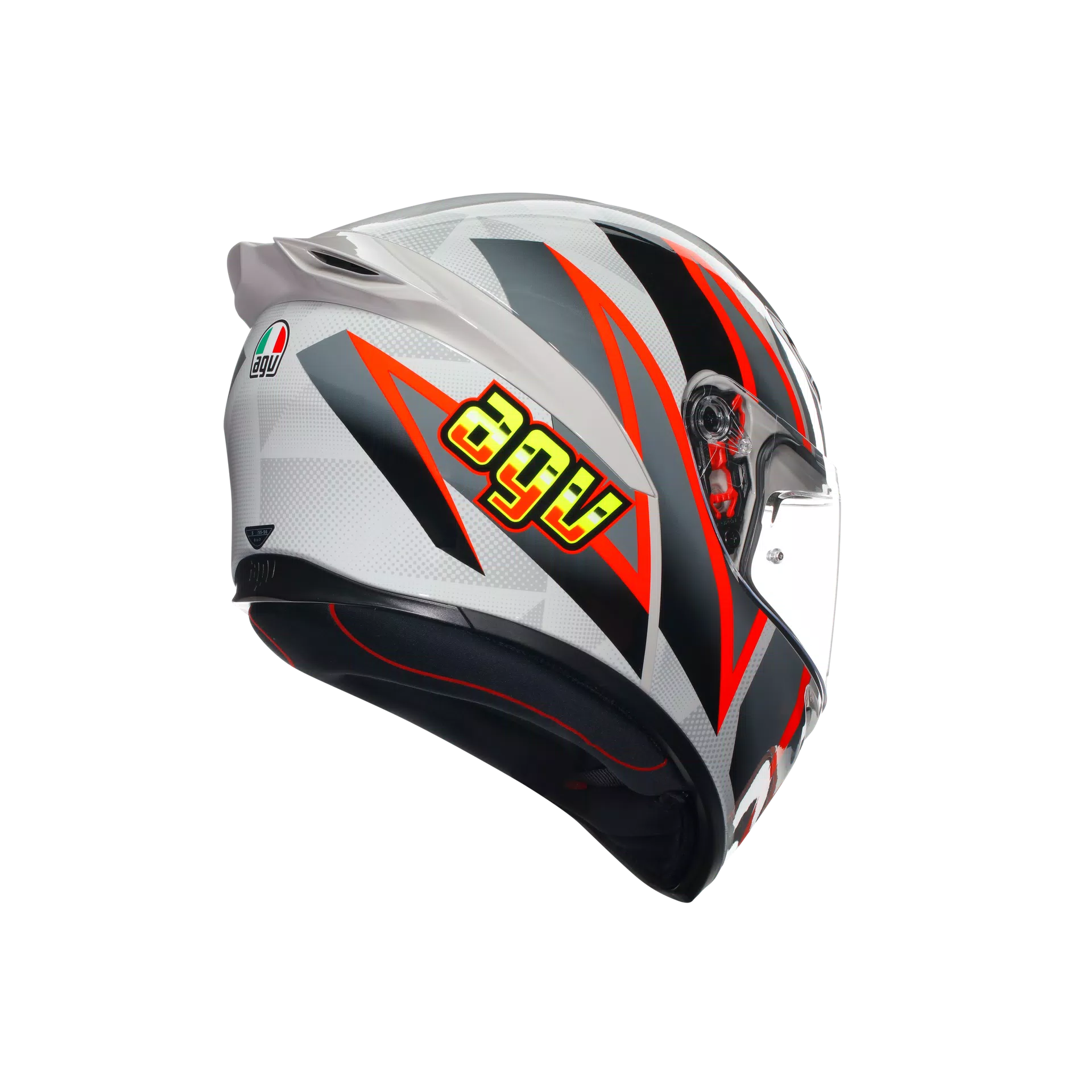 K1 S BLIPPER GREY/RED - CASQUE MOTO INT&Eacute;GRAL E2206