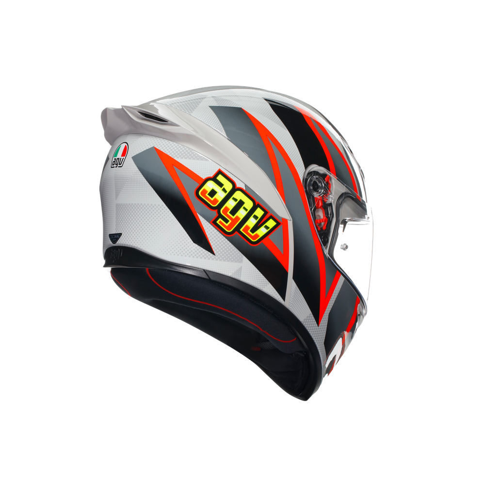k1-s-blipper-grey-red-motorbike-full-face-helmet-e2206 image number 5