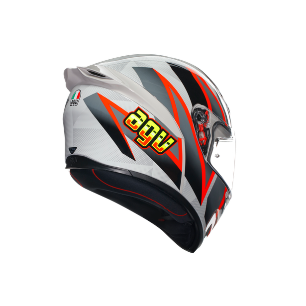 k1-s-blipper-grey-red-motorbike-full-face-helmet-e2206 image number 5