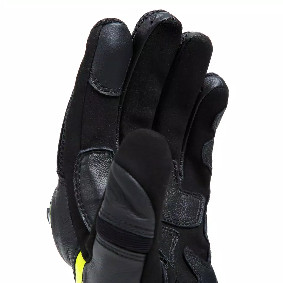 MIG 3 - UNISEX MOTORCYCLE LEATHER GLOVES | BLACK/FLUO-YELLOW MIG 3 - UNISEX MOTORCYCLE LEATHER GLOVES | BLACK/FLUO-YELLOW