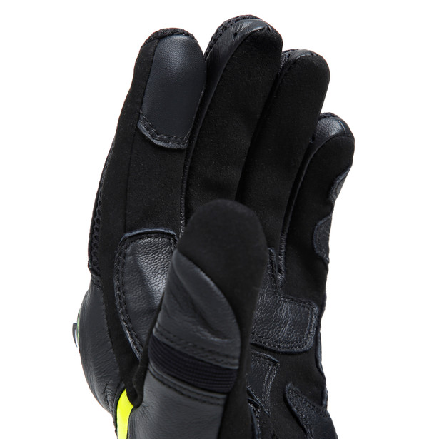 mig-3-unisex-leather-gloves-black-fluo-yellow image number 9