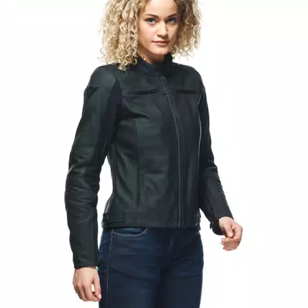 RAZON 2 LADY LEATHER JACKET - BLACK - 6