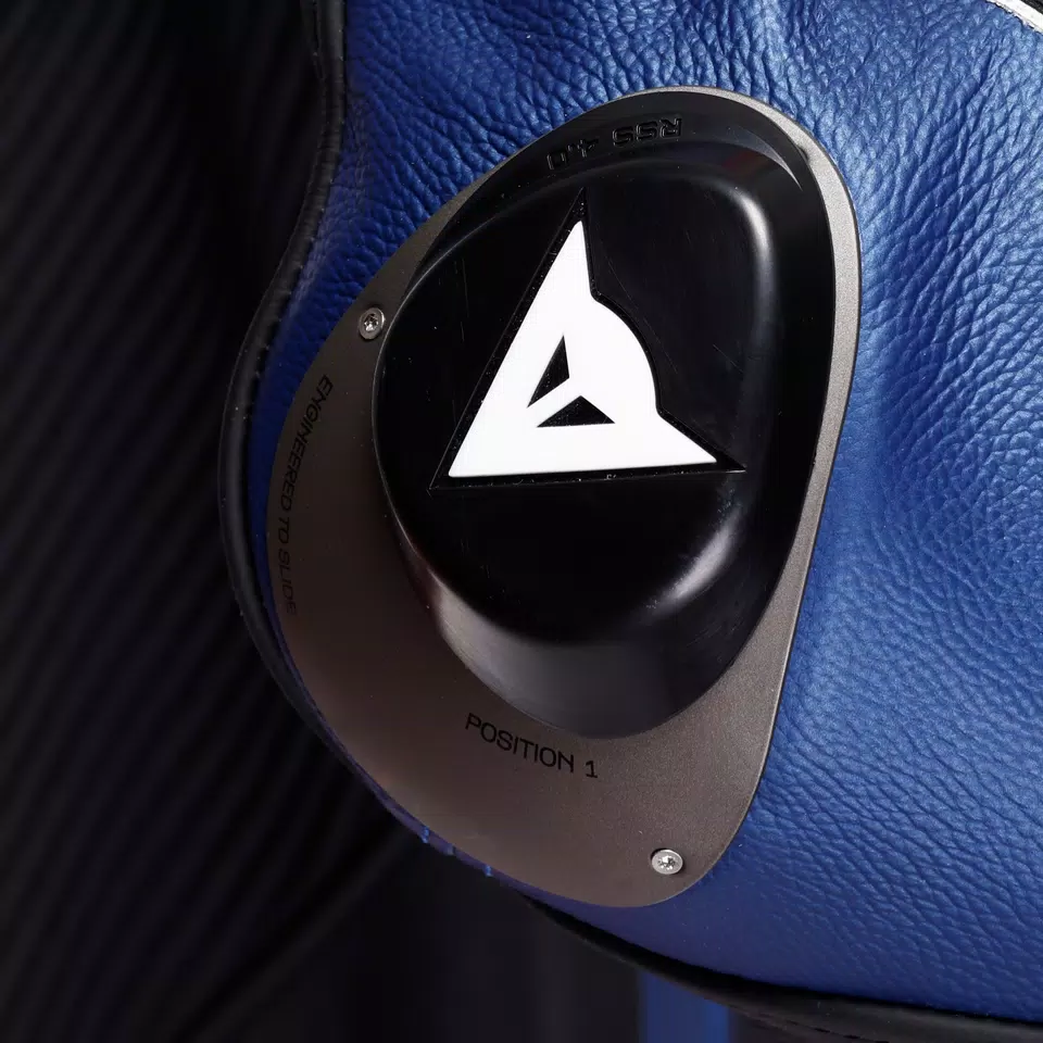 LAGUNA SECA 6 - PERFORATED ONE-PIECE LEATHER RACING SUIT - BLACK/BLUE/RED - 5