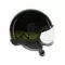 MOMODESIGN FGTR CLASSIC STRIPES BLACK / YELLOW FLUO - JET HELMET WITH VISOR E2206