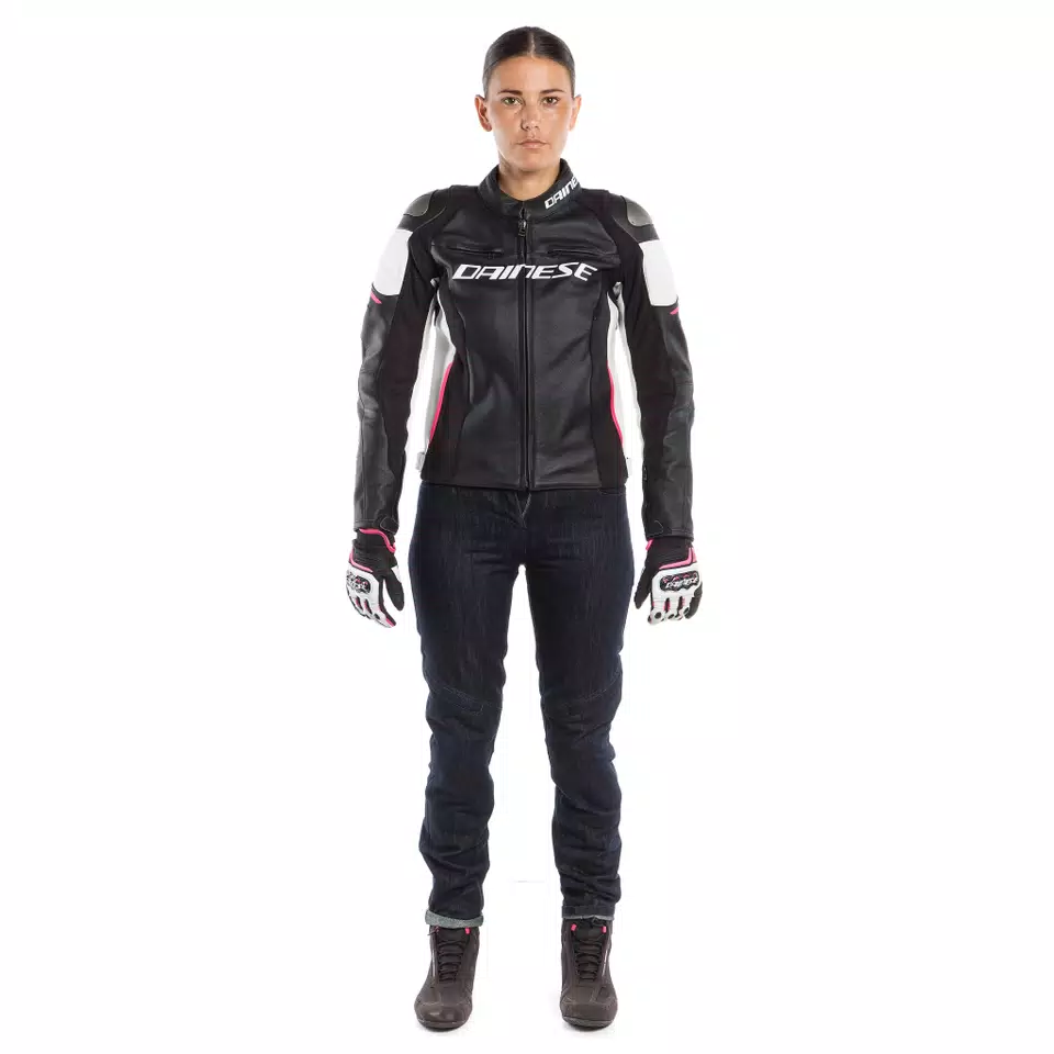 RACING 3 LADY LEATHER JACKET -  - 6