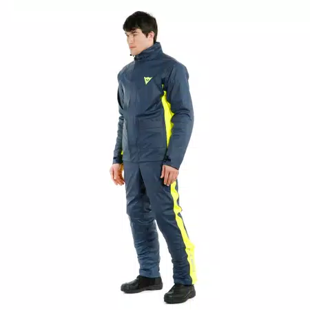 STORM 2 - UNISEX MOTORFIETS REGENJACK - BLACK-IRIS/FLUO-YELLOW - 4