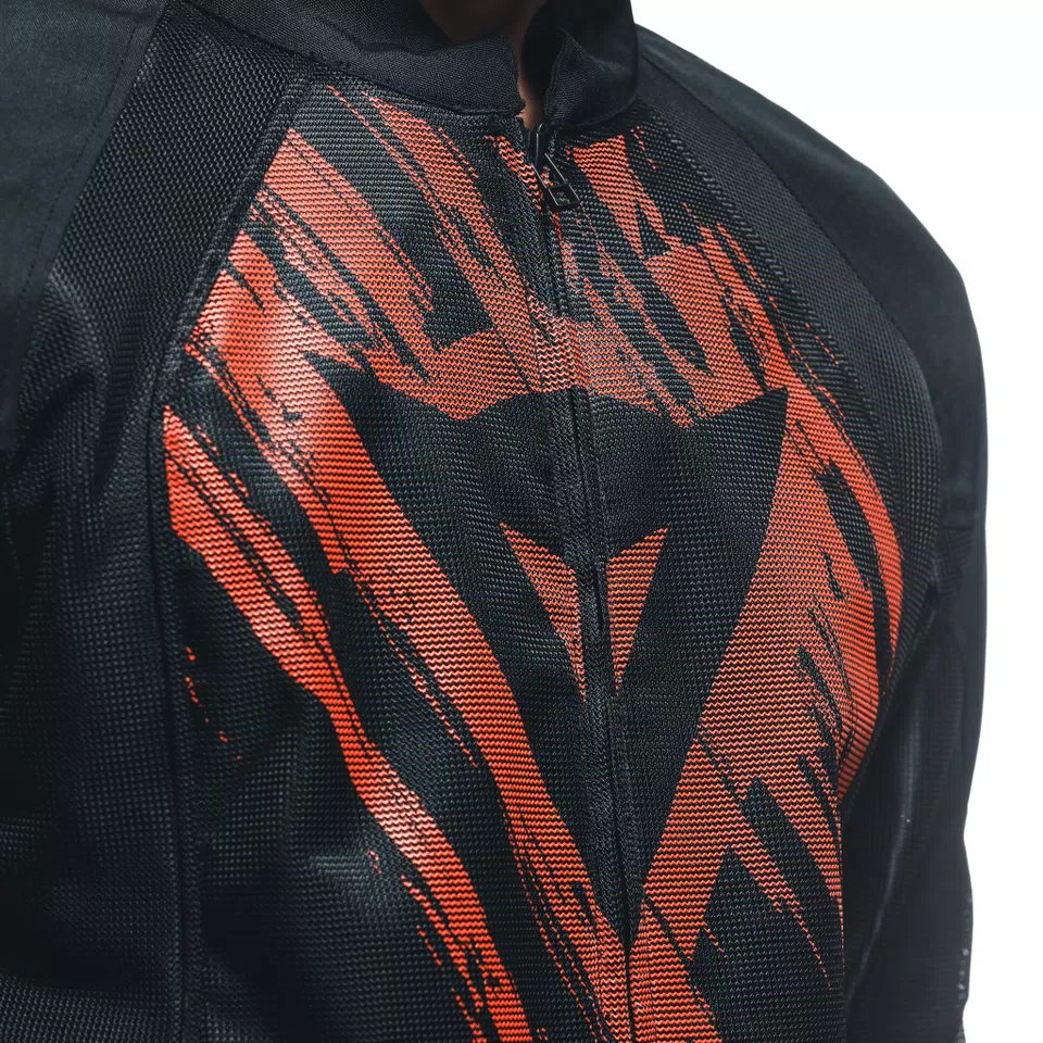 HEROSPHERE AIR - MEN SUMMER MOTORCYCLE JACKET - BLACK/RED TARMAC - 7