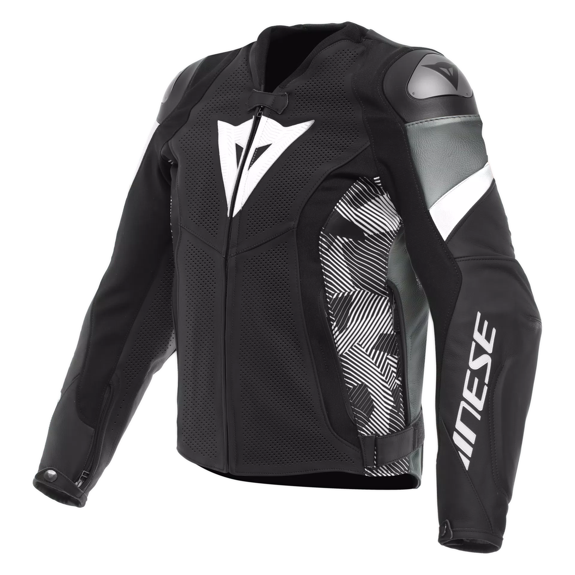 AVRO 5 - PERFORIERTE LEDER-MOTORRADJACKE HERREN