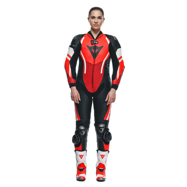 misano-3-perf-d-air-1pc-leather-suit-wmn-black-red-fluo-red image number 2